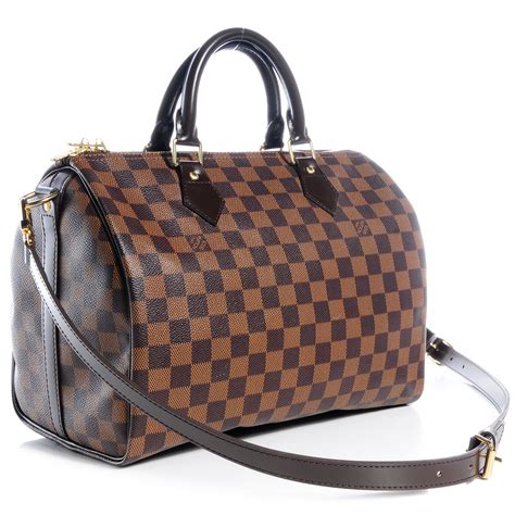 louis vuitton speedy bandouliere 30 bag in monogram damier ebene|speedy bandouliere 30 price.